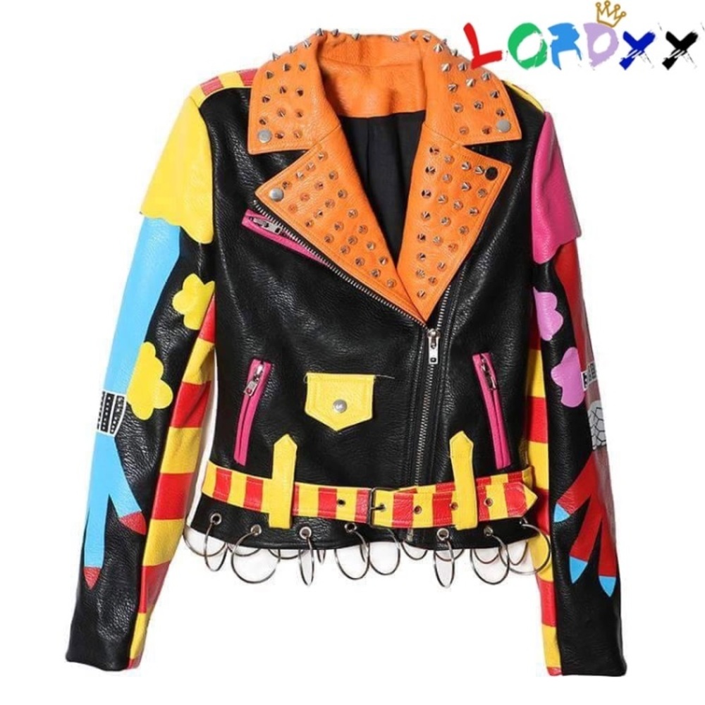 @Junkiejacketzboutique colorful jacket!